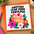 Big Happy - Another Year More Fabulous – Birthday Card