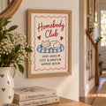 Homebody Club Art Print – Cosy Cat Wall Art