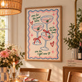 One for the Good Times Cocktail Art Print – Fun Martini Wall Art