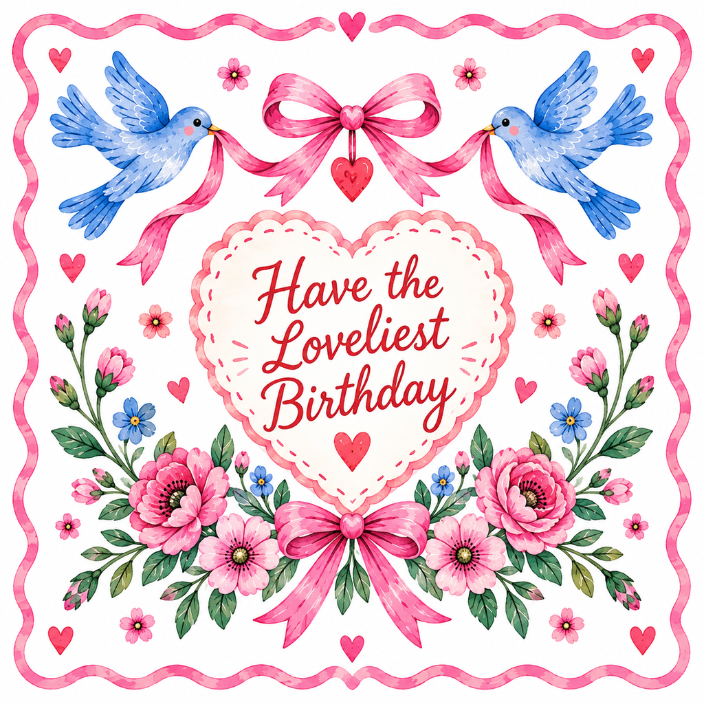 Sweet Sentiments Have the Loveliest Birthday Card
