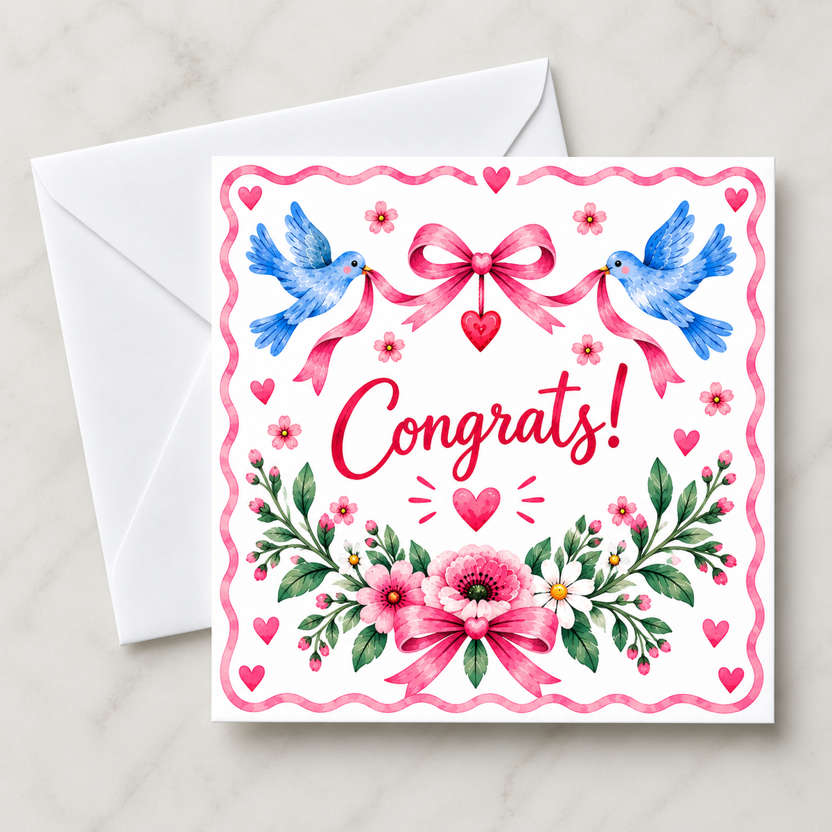 Sweet Sentiments Congrats Card