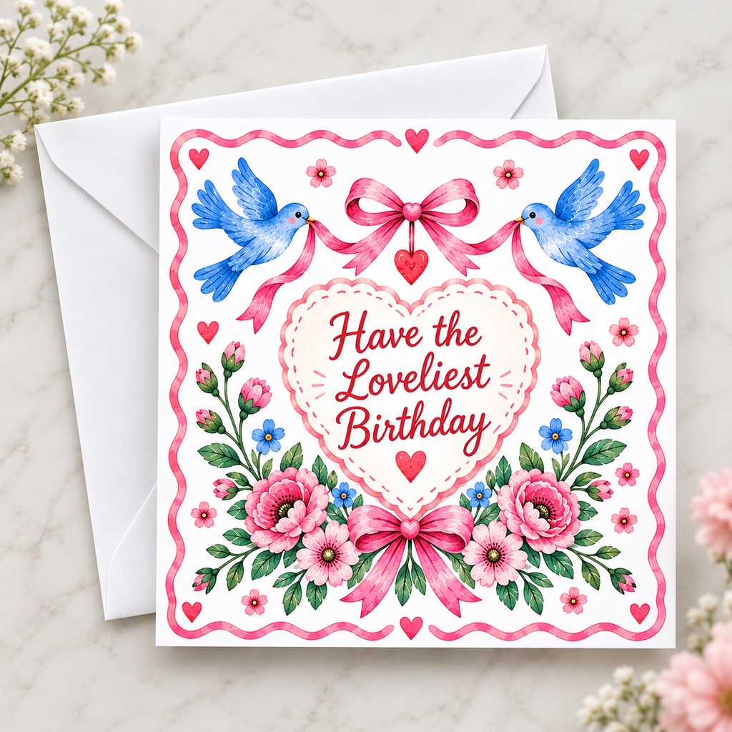 Sweet Sentiments Have the Loveliest Birthday Card