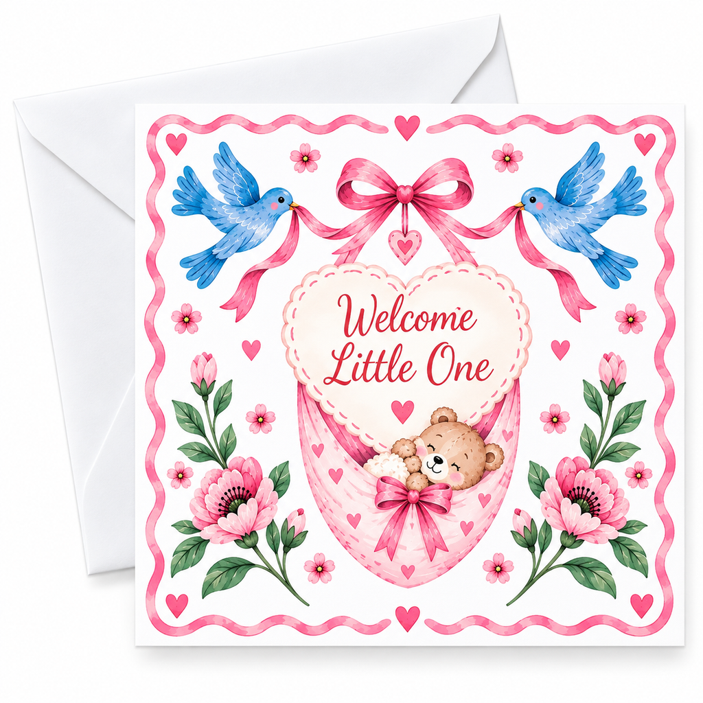 Sweet Sentiments Welcome Little One Card