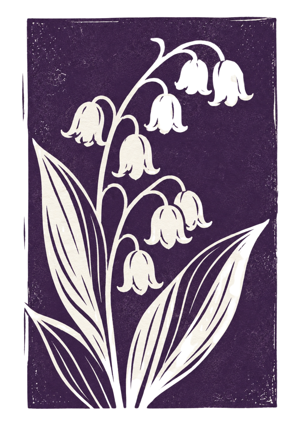 Botanical Lily of the Valley Greeting Card