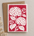 Botanical Hydrangea Greeting Card
