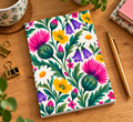 Thistle & Bell Collection Meadow Thistle Notebook – 6 × 9”