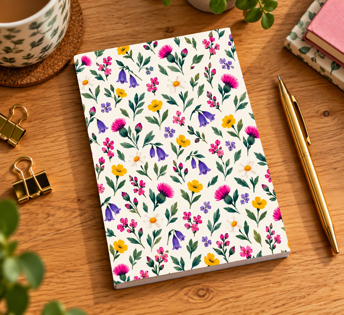 Thistle & Bell Collection Country Posy Notebook –
6 × 9”