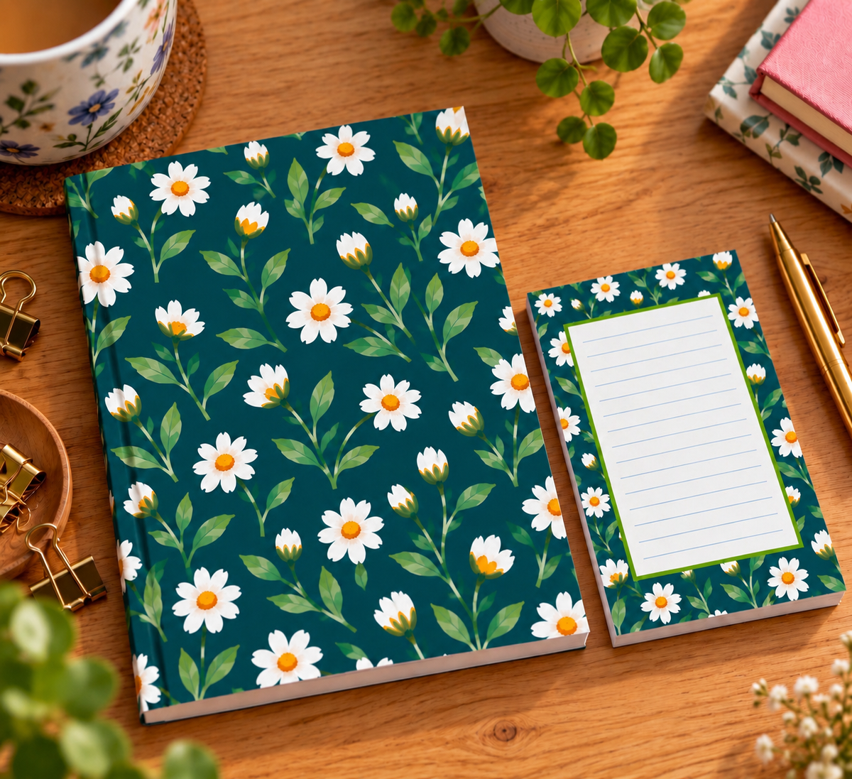 Thistle & Bell Collection - Daisy Field A6 Note Pad, To Do List