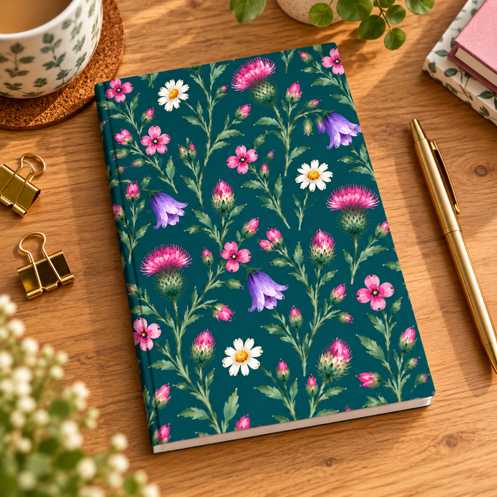 Thistle & Bell Collection Wild Meadow Notebook – 6 × 9”