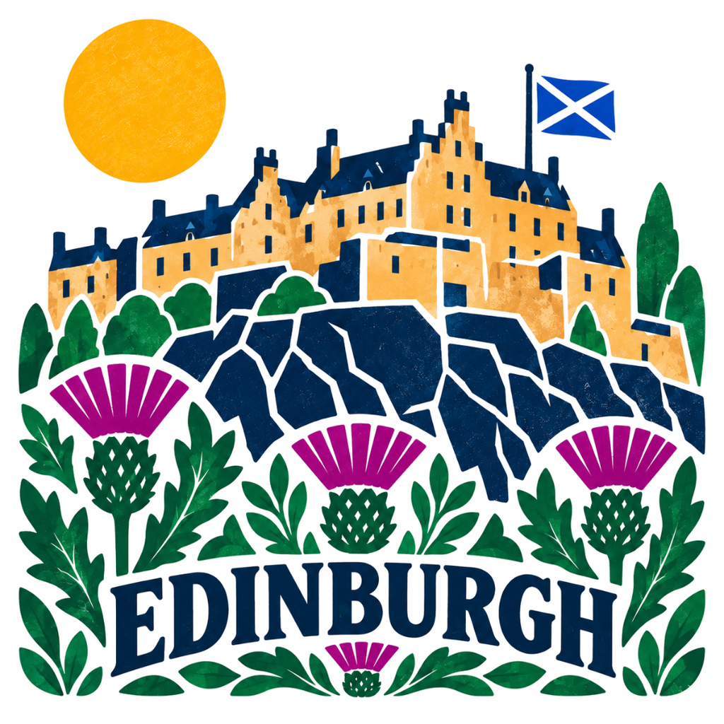 Bonnie Scotland Edinburgh - Greeting Card