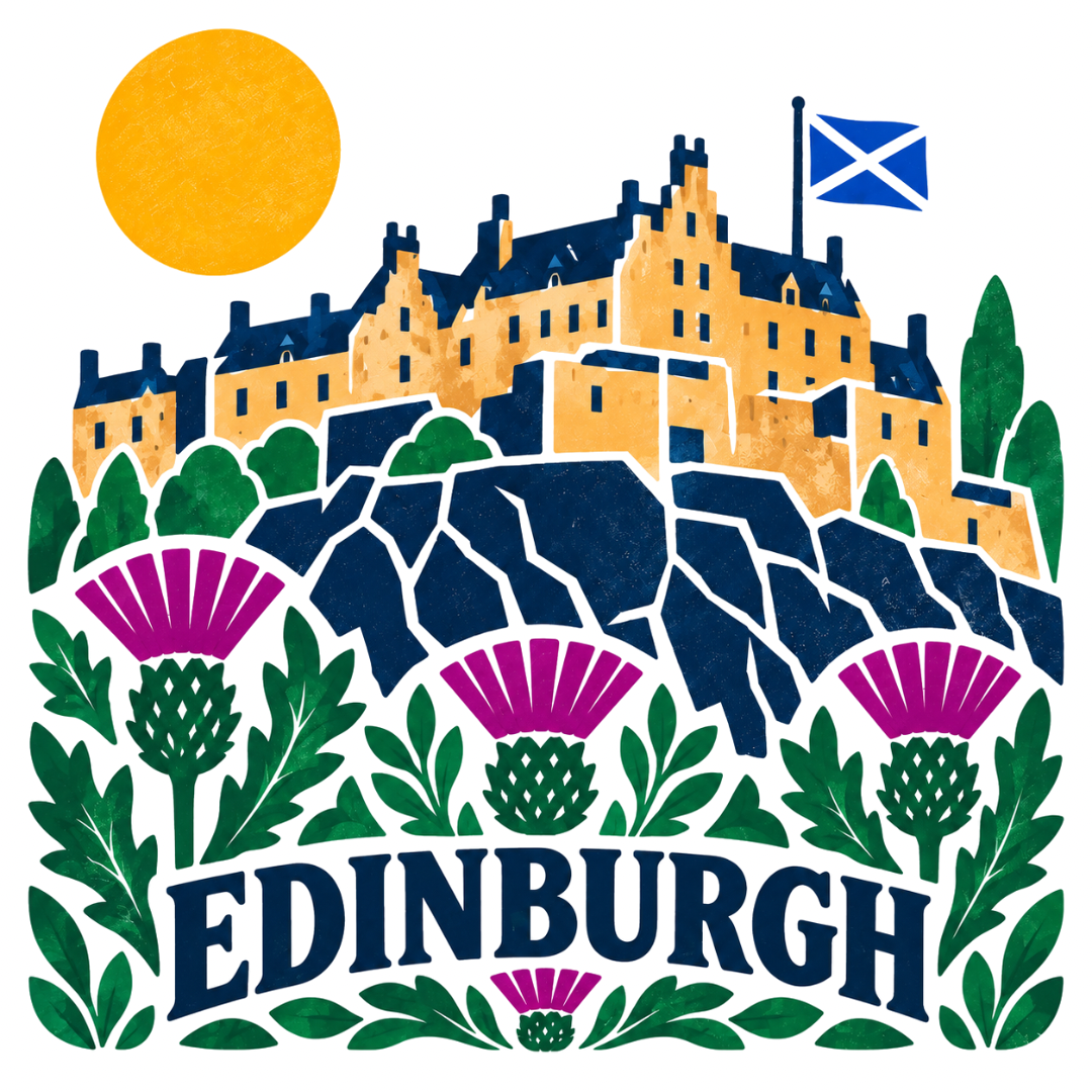 Bonnie Scotland Edinburgh - Greeting Card