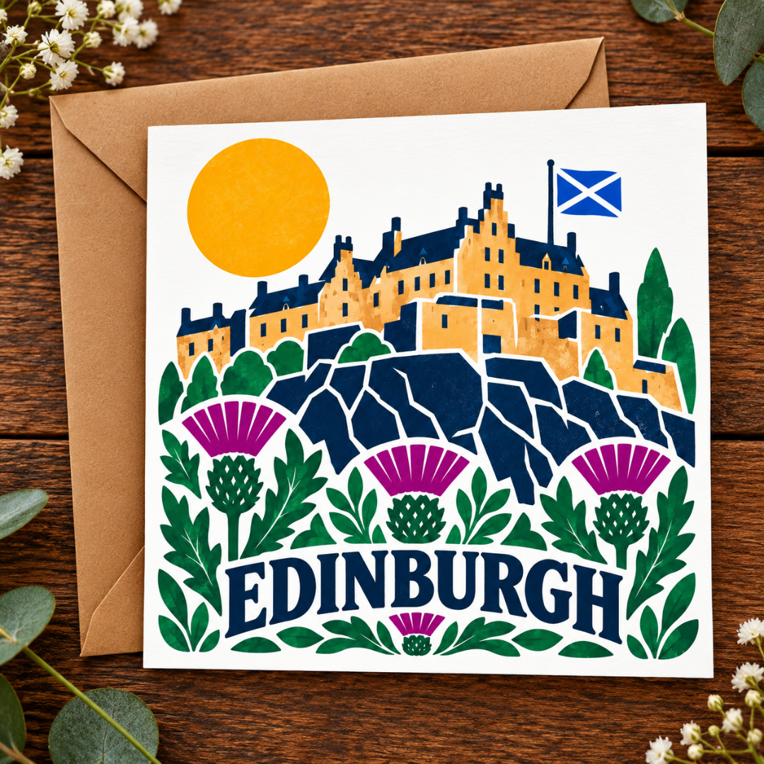 Bonnie Scotland Edinburgh - Greeting Card