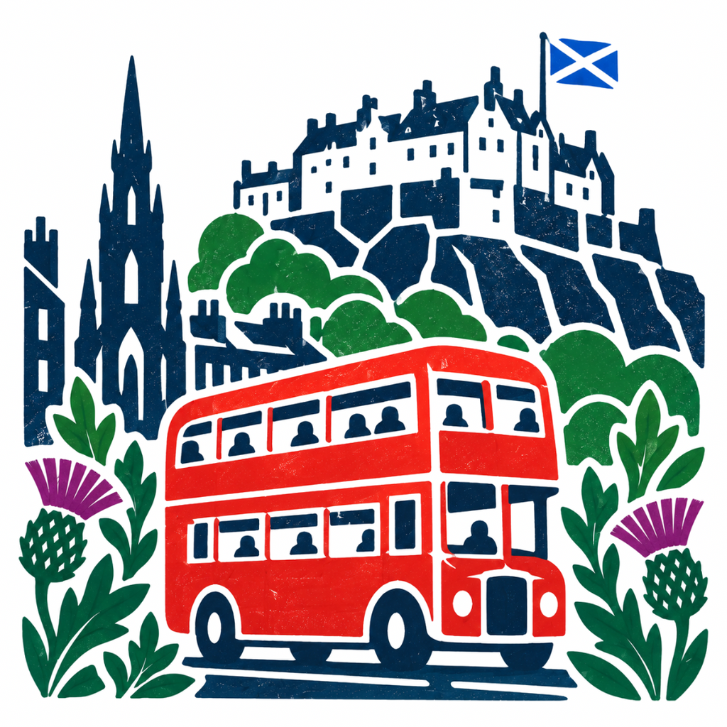 Bonnie Scotland Edinburgh - Greeting Card