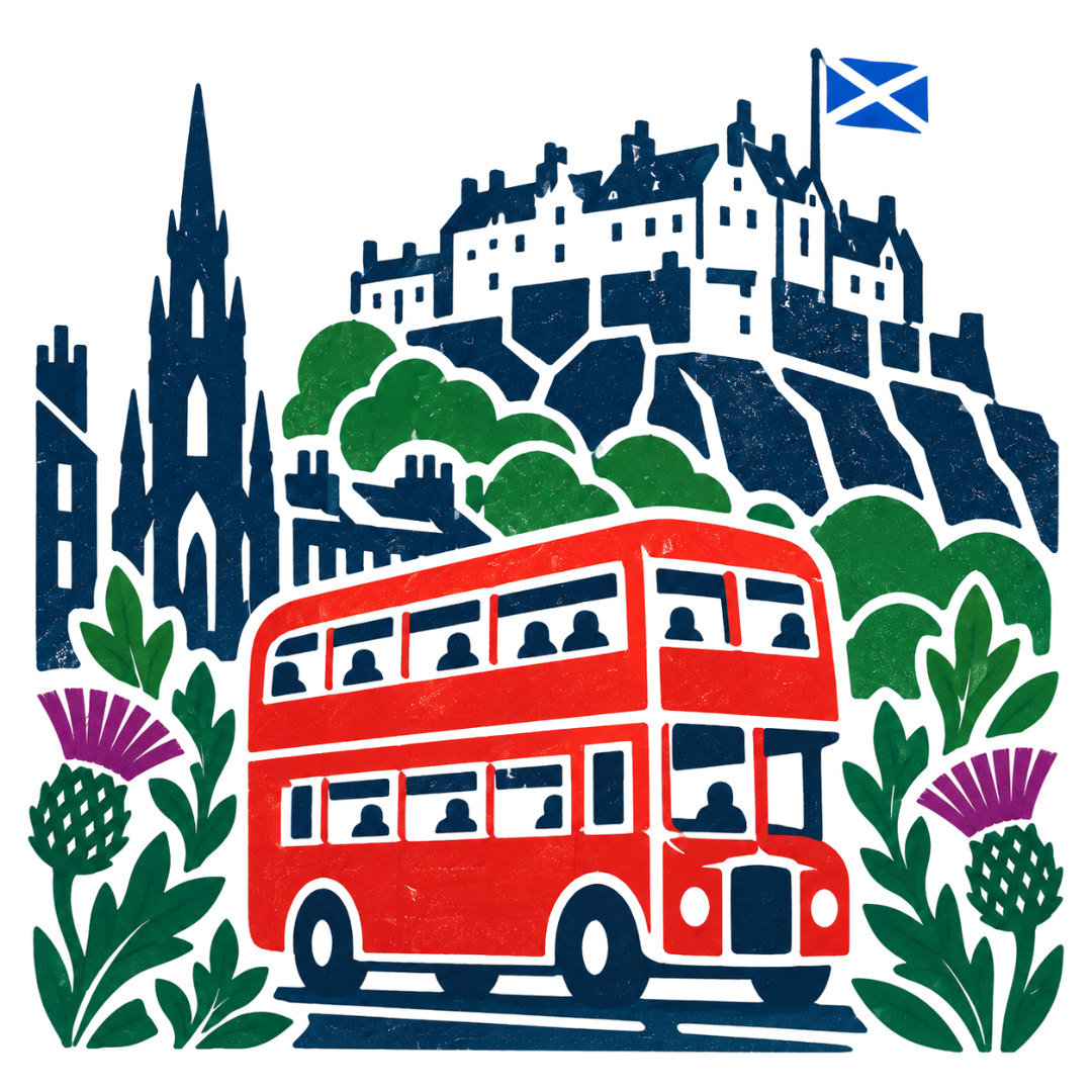 Bonnie Scotland Edinburgh - Greeting Card