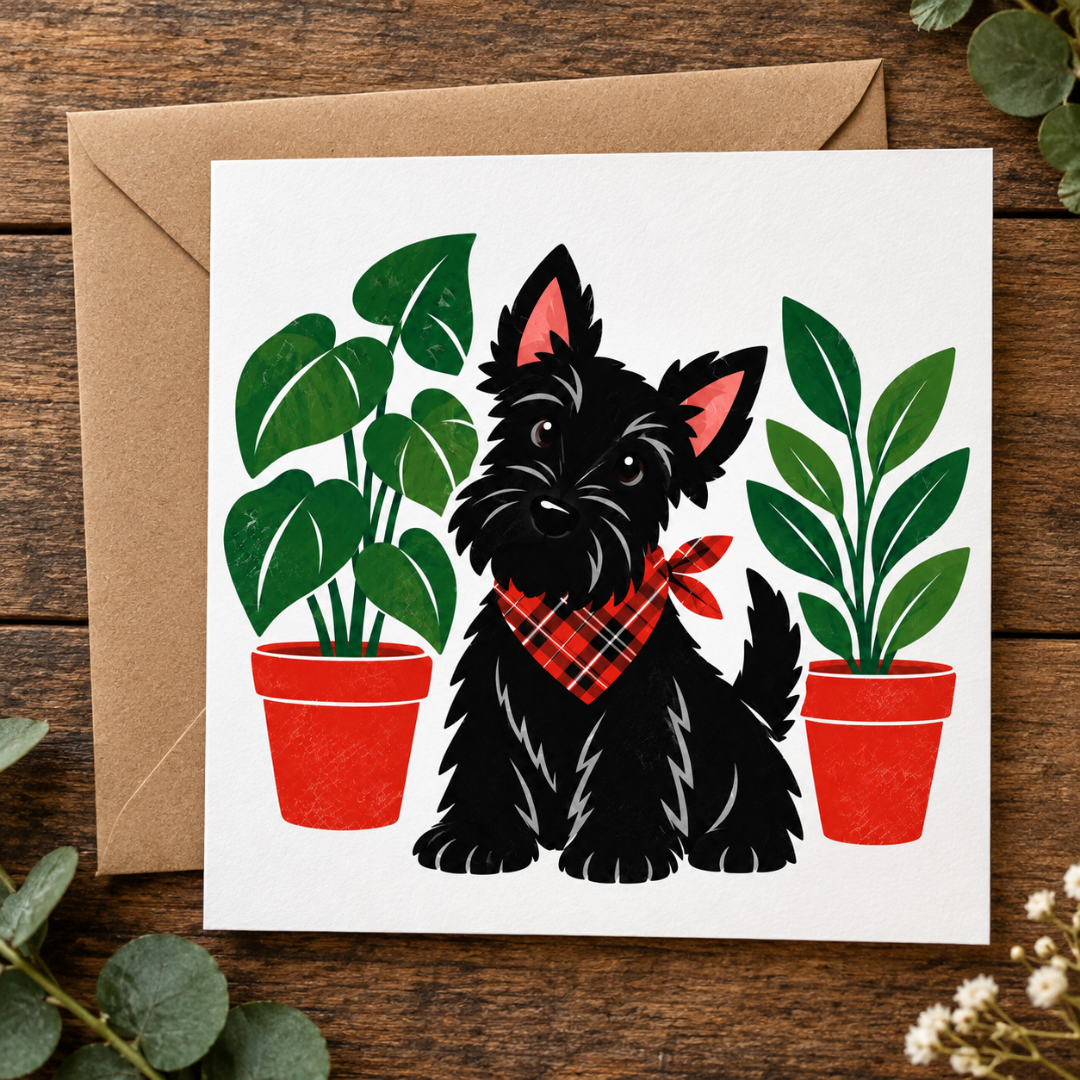 Bonnie Scotland - 
Scottish Terrier  Greeting Card