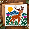 Bonnie Scotland - 
Scottish Stag Greeting Card