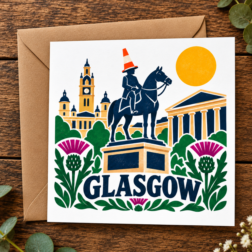 Bonnie Scotland - 
Glasgow  Greeting Card