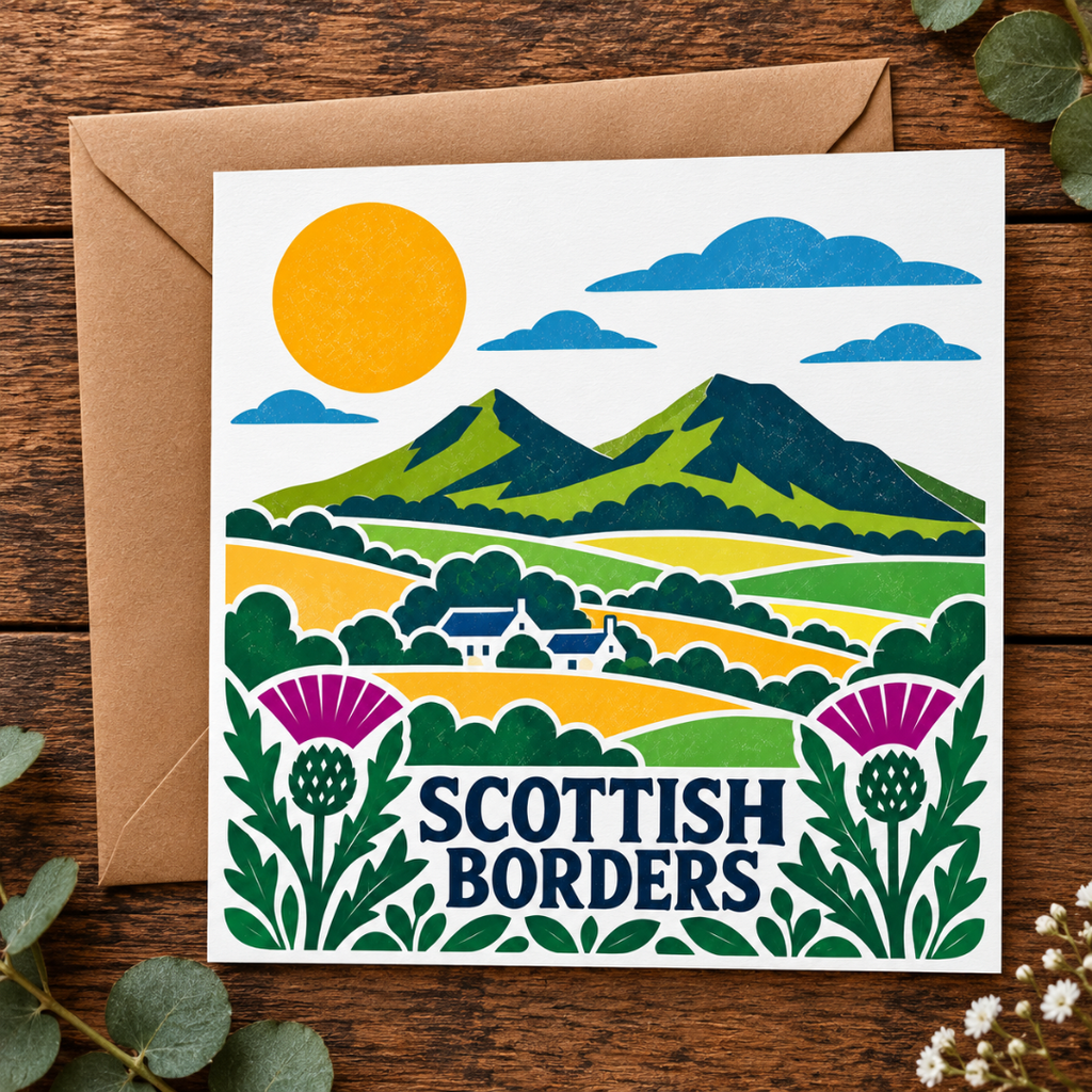 Bonnie Scotland - 
Scottish Borders Greeting Card