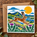 Bonnie Scotland - 
Highland Hare Greeting Card