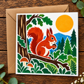 Bonnie Scotland - 
Red Squirrel  Greeting Card