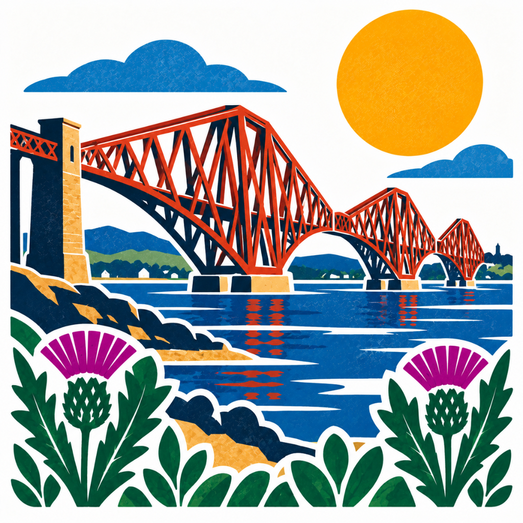 Bonnie Scotland - 
Forth Bridge Greeting Card