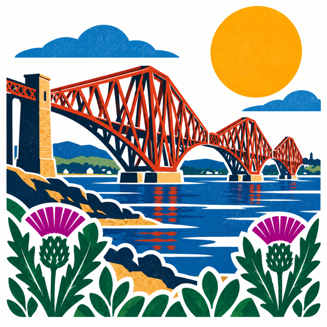 Bonnie Scotland - 
Forth Bridge Greeting Card