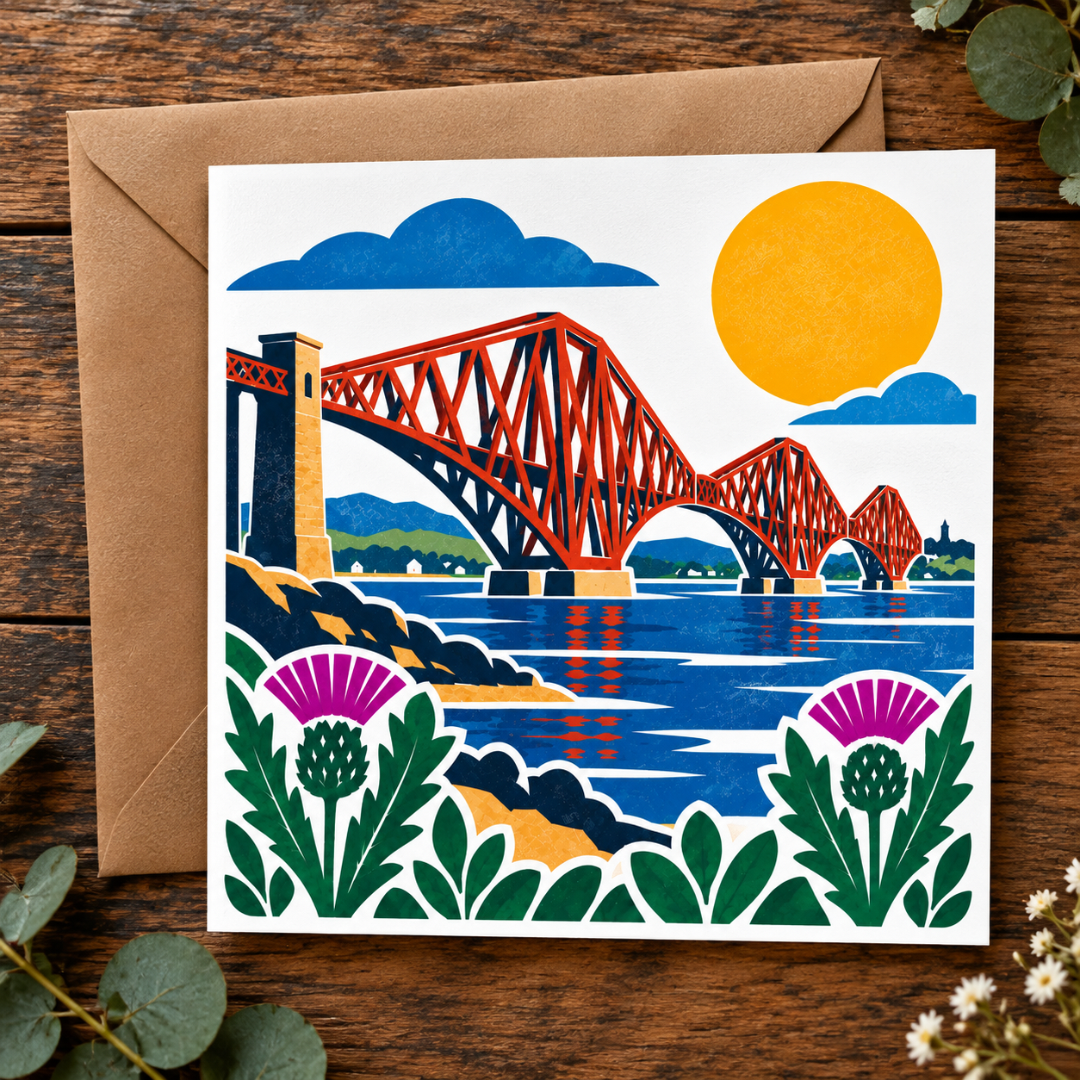 Bonnie Scotland - 
Forth Bridge Greeting Card