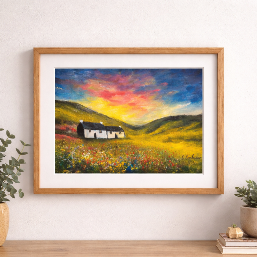 The Wee Hoose in Bloom A5 Print
