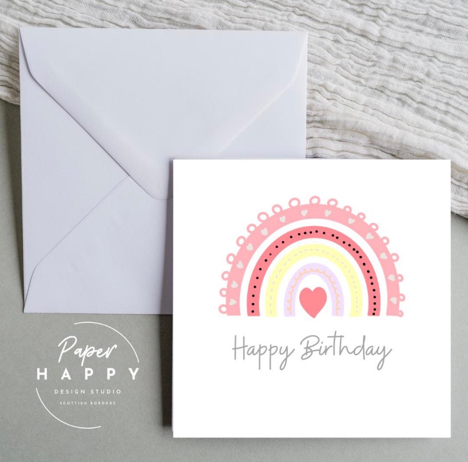 Rainbow Birthday Card