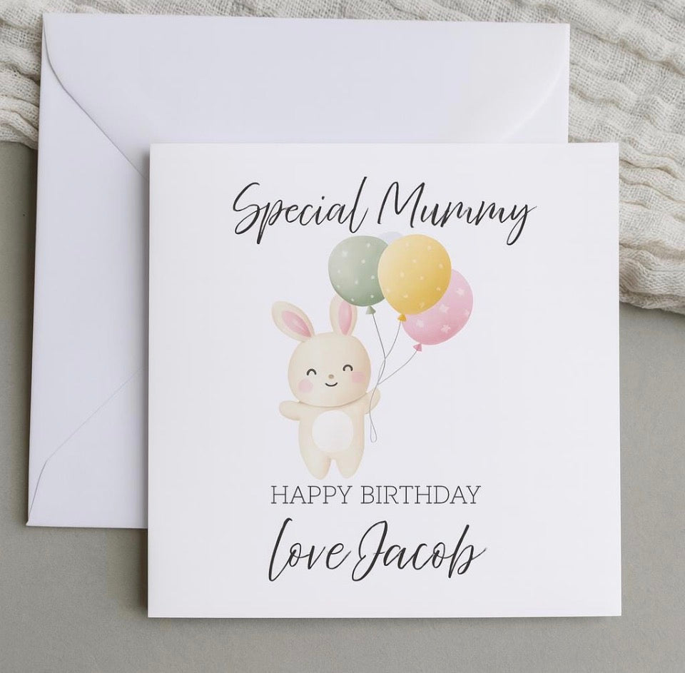 Personalised Mum/Mummy Birthday Card