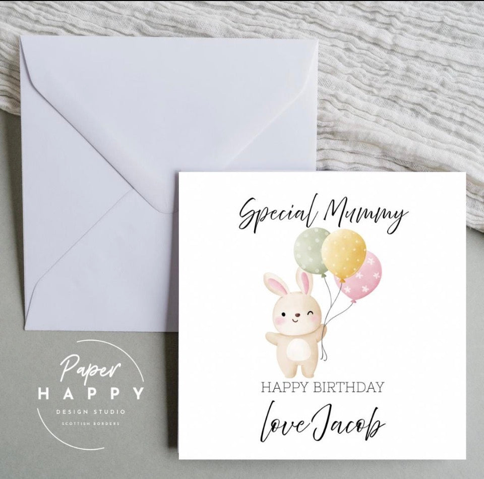 Personalised Mum/Mummy Birthday Card