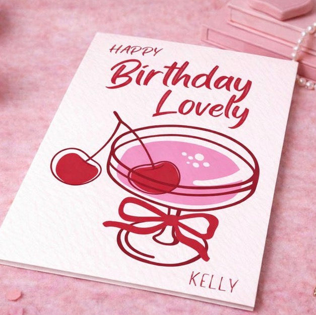 Personalised Happy Birthday Lovely Card