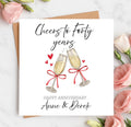 Personalised 40th Anniversary Card