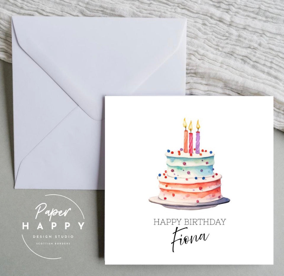 Personalised Birthday Card