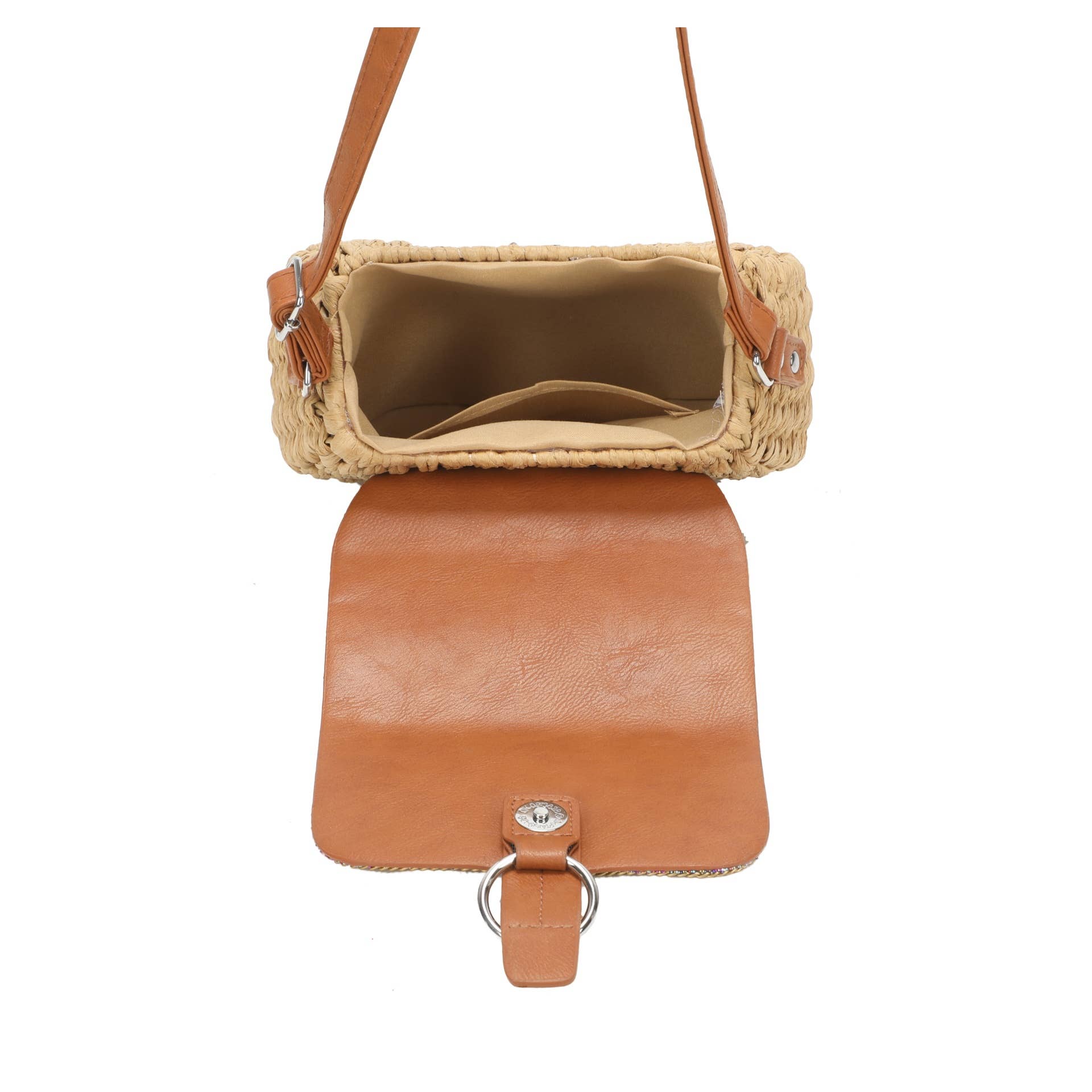 Straw Crossbody Bag